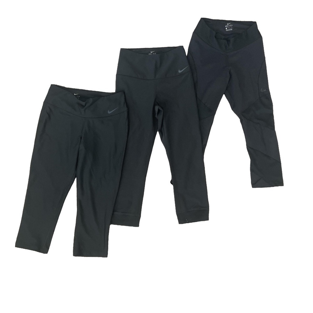 Nike Black Women's Capri Leggings Bundle (3)